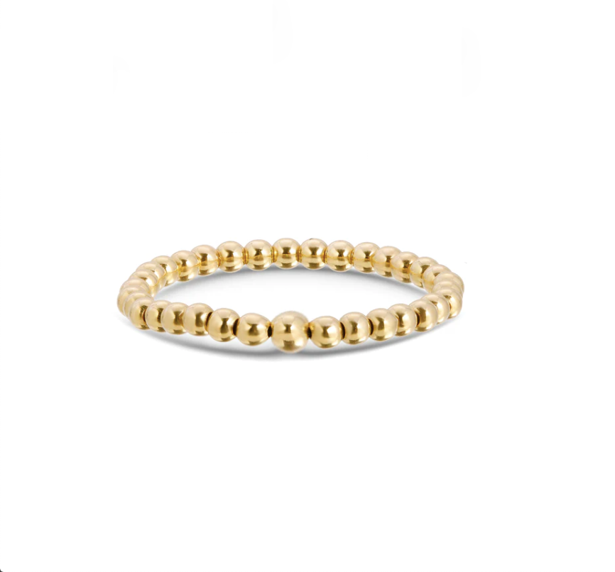 BEADS GOLD RING